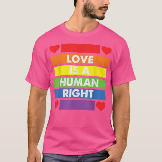 愛は人権ゲイプライド月LGBT  Tシャツ