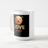 愛は人生の泥沼 コーヒーマグカップ (正面左)