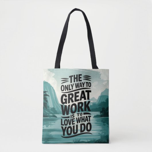 愛は仕事の中にある トートバッグ (正面)