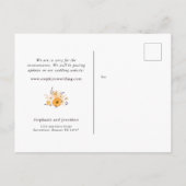 愛は伝染する ウェディング延期 COVID19 花 案内ポストカード (裏面)