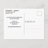 愛は伝染する ゴールド 結婚式延期 案内ポストカード (裏面)