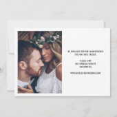 愛は伝染する 2 フォト 変更日 結婚式 案内状 (裏面)