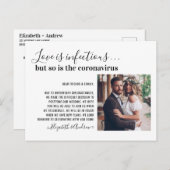 愛は伝染する Covid19 フォト 日程変更 案内ポストカード (正面/裏面)