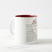 "愛は何であるか"。 Mug2 ツートーンマグカップ (正面左)