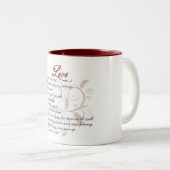 "愛は何であるか"。 Mug2 ツートーンマグカップ (正面右)