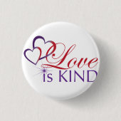愛は優しいボタン 缶バッジ (正面)