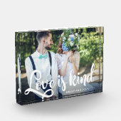 愛は優しい写真と名前 フォトブロック (左)