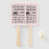 愛は優しい ハンドファン (正面&裏面)