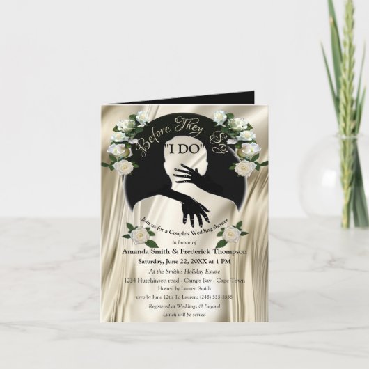 愛は全てあるウェディングシャワー 招待状 (正面)