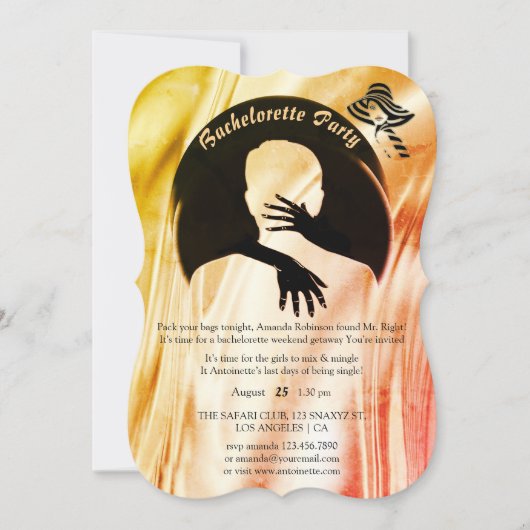 愛は全てあるバチェロレッテ鮮やか 招待状 (正面)