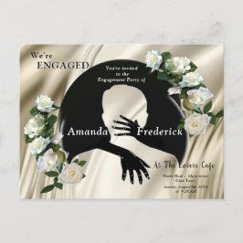 愛は全てある婚約 インビテーションポストカード