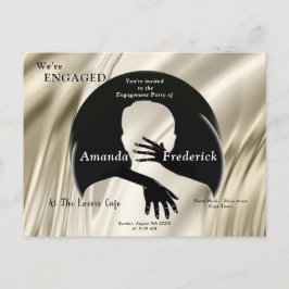 愛は全てある婚約 インビテーションポストカード