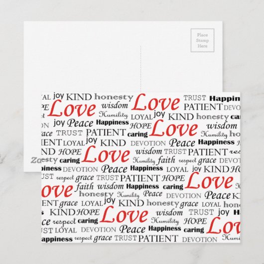 愛は全てだ ポストカード (正面/裏面)