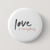 愛は全てだ |ミニマルモダンリストソング赤面 缶バッジ (正面)