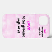 愛は全てのもっとも偉大魔法 Case-Mate iPhoneケース (裏面 (横))