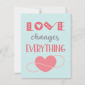 愛は全てを変える |バレンタインデーのカード (正面)