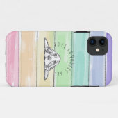 愛は全てを征服する 犬 虹 バセットハウンド Case-Mate iPhoneケース (裏面(横))