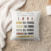 愛は全てを負う… |クリスチャンTシャツ クッション (ブランケット)