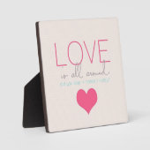 愛は全のまわりに体 フォトプラーク (正面)