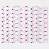 愛は全のまわりに体。 フリースブランケット (正面(横))