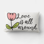 愛は全のまわりに体 ランバークッション (正面)