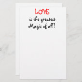 愛は全もっとも偉大ての文房具の魔法である 便箋 (正面/裏面)