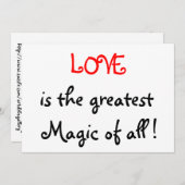 愛は全もっとも偉大ての魔法である!-招待状 招待状 (正面/裏面)