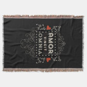 愛は全ラテン系のヴィンテージのタイポグラフィを征服します スローブランケット (正面)