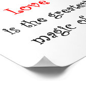 愛は全素晴らしての魔法である！-プリント ポスター (角)