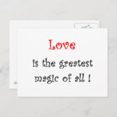 愛は全素晴らしての魔法である ポストカード (正面/裏面)