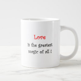 愛は全素晴らしての魔法 ジャンボコーヒーマグカップ