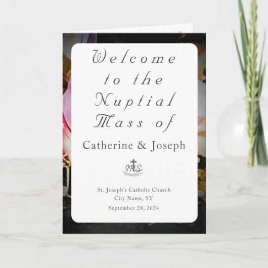 愛は写真と開花ヌプタルのミサにある プログラム (正面)