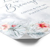 愛は冬の雪を醸造しているブライダルシャワー ポスター (角)