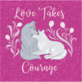 愛は勇気シールを取る シール (正面)