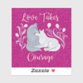 愛は勇気シールを取る シール (シート)