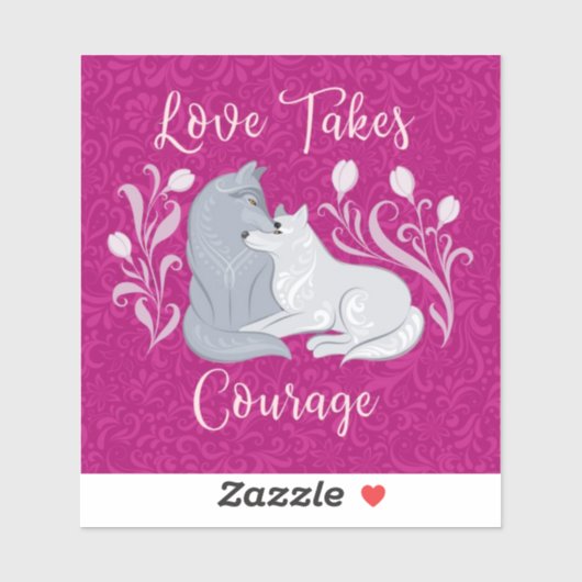 愛は勇気シールを取る シール (シート)