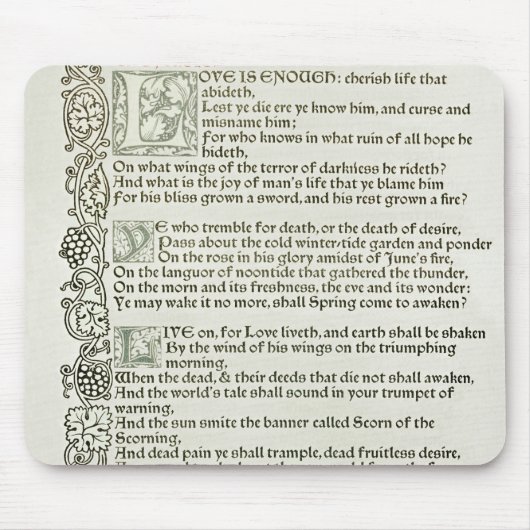 愛は十分1897年です マウスパッド (正面)