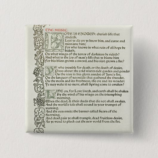 愛は十分1897年です 缶バッジ (正面)