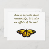 愛は単なる人間関係 ポストカード (正面/裏面)