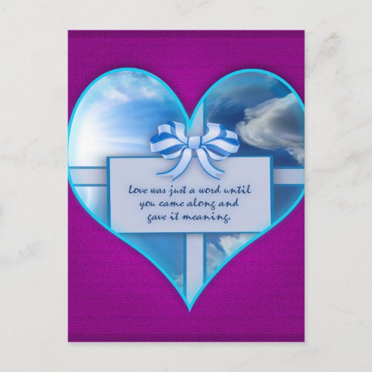 愛は単なる言葉だった ポストカード (正面)