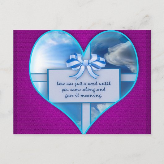 愛は単なる言葉だった ポストカード (正面)