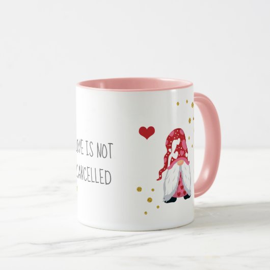 愛は取り消されていないバレンタインデー格言 マグカップ (正面右)