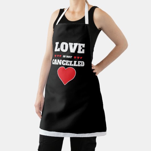 愛は取り消されない超かわいい赤と黒 エプロン (インサイチュ)