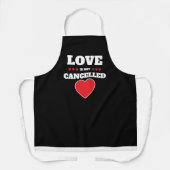 愛は取り消されない超かわいい赤と黒 エプロン (正面)