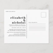 愛は取り消されない | 仮想結婚式招待状 ポストカード (裏面)