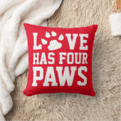 愛は四つの足を持つ クッション (ブランケット)