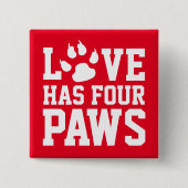 愛は四つの足を持つ 缶バッジ (正面)