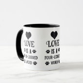 愛は四足語のマグである マグカップ (正面左)