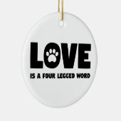 愛は四足語 セラミックオーナメント (右)