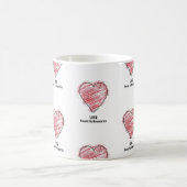 愛は境界を知っていません コーヒーマグカップ (中央)